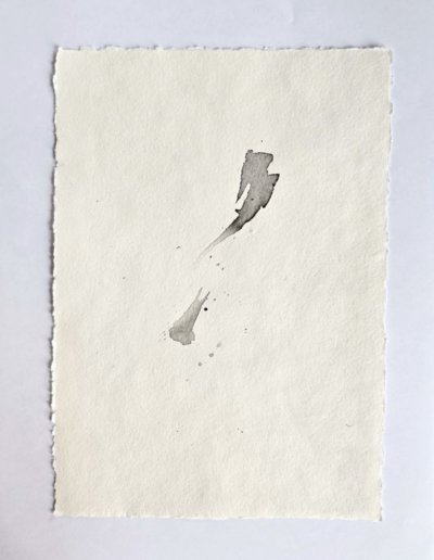 Encre a vif #1 - calligraphie abstraite par Guy Bechtel