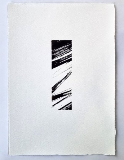 Encre a vif #12 - calligraphie abstraite par Guy Bechtel