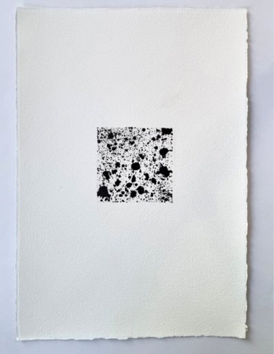 Encre a vif #14 - calligraphie abstraite par Guy Bechtel