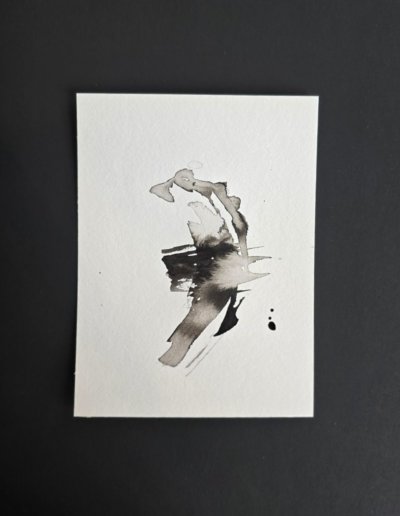 Encre a vif #15 - calligraphie abstraite par Guy Bechtel