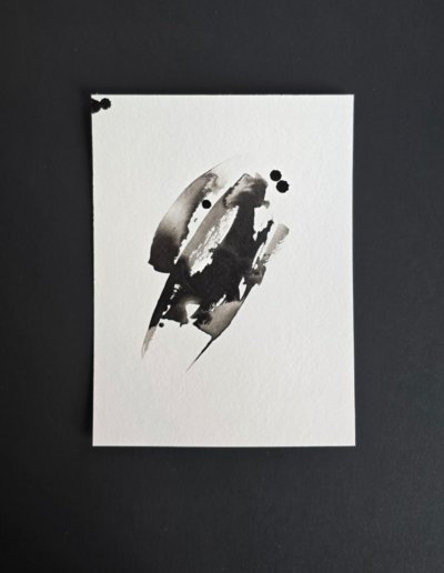 Encre a vif #16 - calligraphie abstraite par Guy Bechtel
