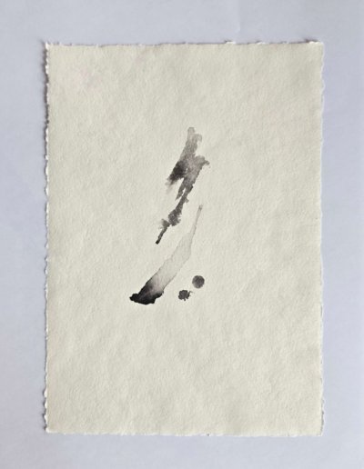 Encre a vif #2 - calligraphie abstraite par Guy Bechtel