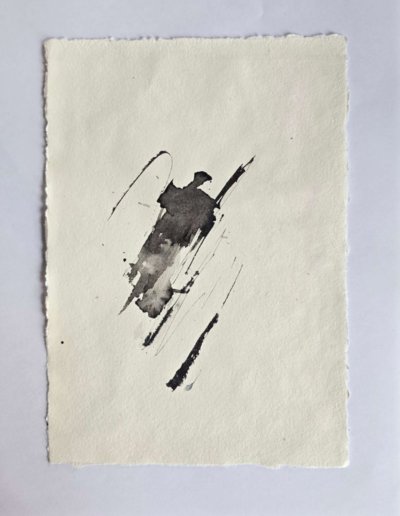 Encre a vif #6 - calligraphie abstraite par Guy Bechtel