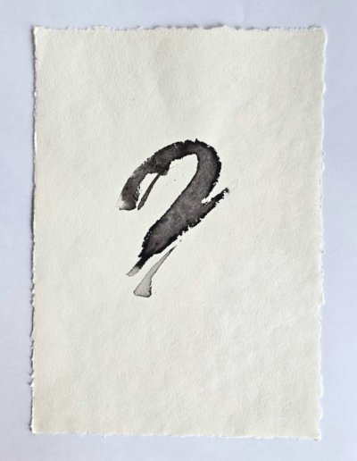 Encre a vif #7 - calligraphie abstraite par Guy Bechtel