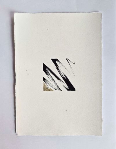 Encre a vif #9 - calligraphie abstraite par Guy Bechtel