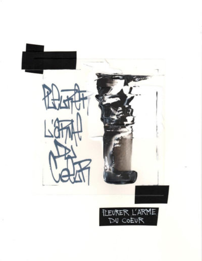 Pleurer L'Arme Du Coeur - par Guy Bechtel - Typoésie