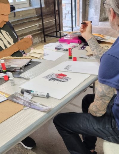 Workshop Typoésie avec Guy Bechtel - Expo Ligne de Faille, Bienne