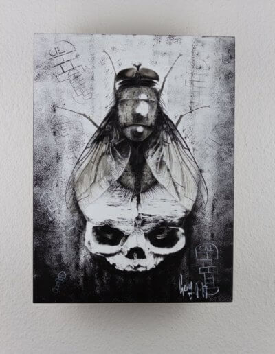 Original Peinture à l'acryl - BirthDeath - Guy Bechtel - Private Collection