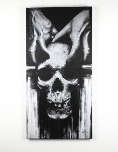 Original Peinture à l'acryl -Tenir à la vie (Hold to life) - Guy Bechtel - #2018 07 - 40x80cm
