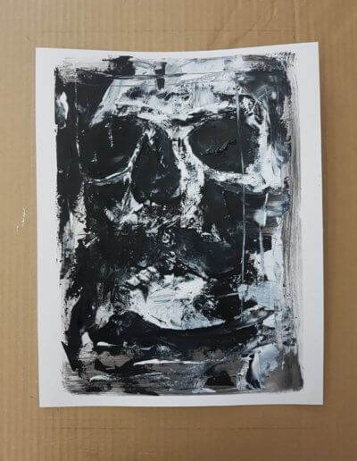 Monoprint à l'huile - Guy Bechtel - 2019 11 19 - Private Collection
