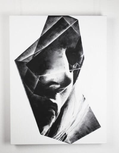 Original Peinture à l'acryl - Origami -Diptyque #2 - Guy Bechtel - #2021 01 - 60x80cm