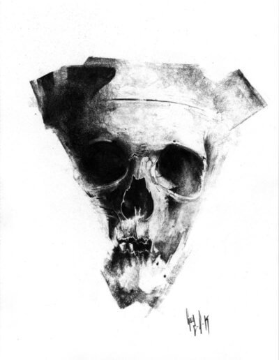 Dessin au fusain - Guy Bechtel - Pulvis Es #2021122